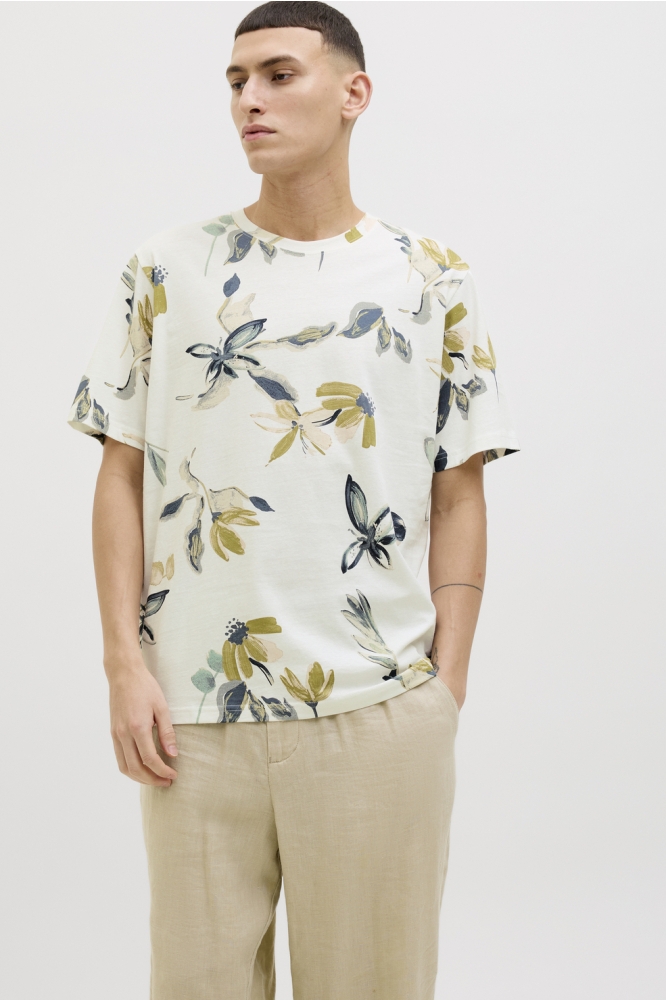 JORVARENNA AOP TEE SS CREW NECK 12273642 CLOUD DANCER/AOP